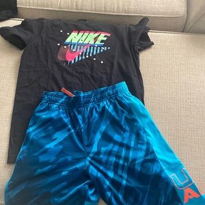 Shirt and shorts - nike and under armour